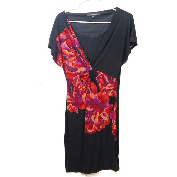 Jones Wear Dress Floral Twist Front Fitted - Picture 2 of 11